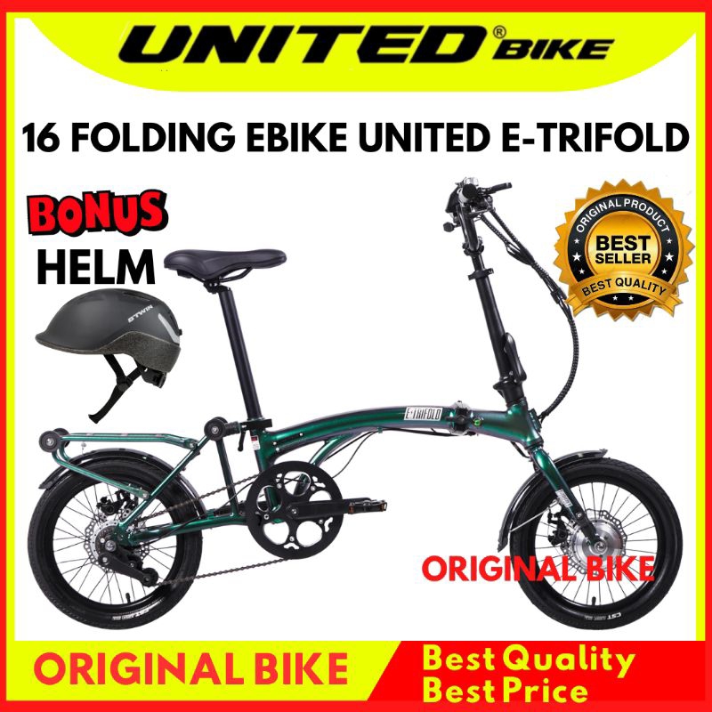SEPEDA LIPAT 16 E-BIKE UNITED E-TRIFOLD