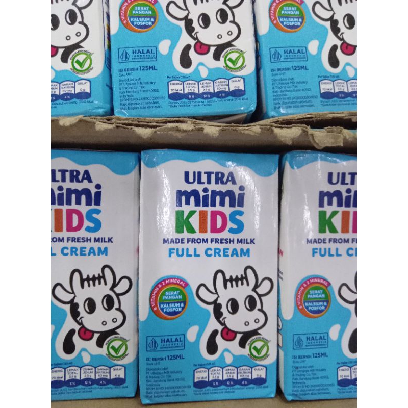 Jual Ultramimi Kids Susu UHT 125ml 1/2Dus isi 20pcs | Shopee Indonesia
