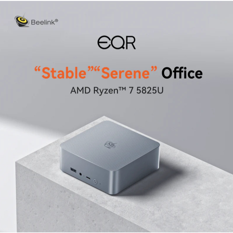 MiniPC Beelink EQR5 AMD Ryzen7 5825U 16/500GB SSD NVMe WiFi6 Dual LAN Windows 11 Pro