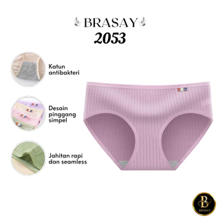 Brasay Celana Dalam Wanita Polos Underwear Wanita Seamless 2053