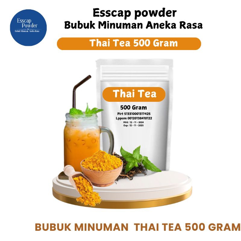Jual Bubuk Minuman Thai Tea 500g – Minuman Instan dengan Rasa Lezat ...
