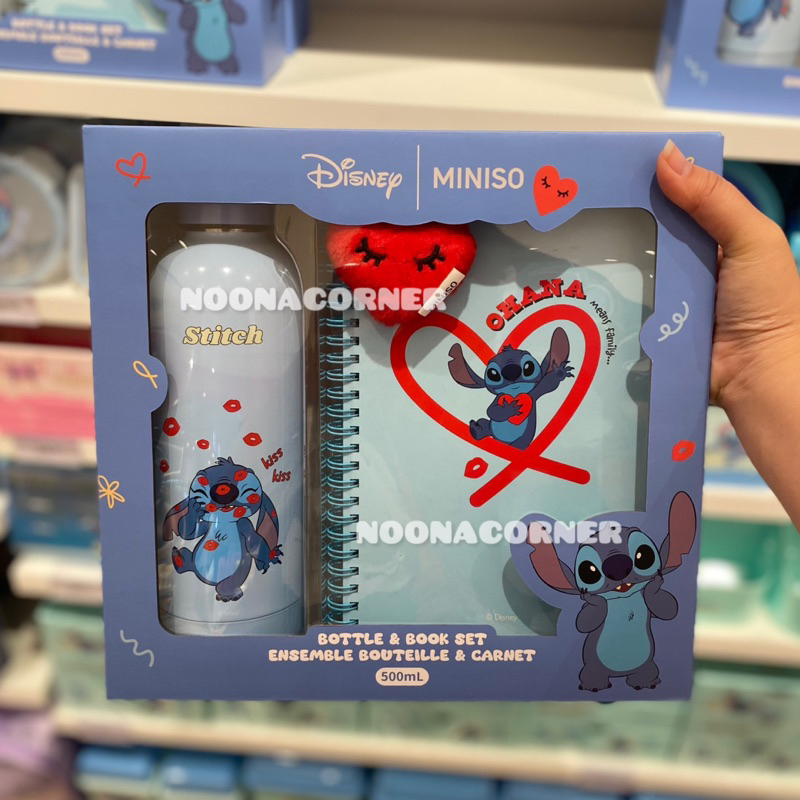 Jual Miniso x Disney ‼️ Botol Minum Stainless & Book Set Disney Lilo ...