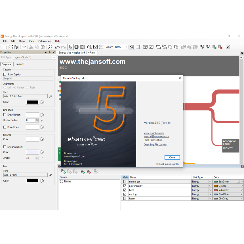 Jual Sankey Diagram Software 5 Edisi Calc Perpetual | Create Flow ...