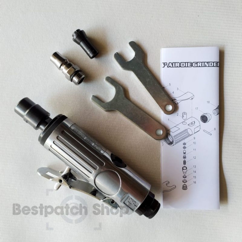 Jual Air Die Grinder 6mm (mesin gerinda angin / alat cuner) | Shopee ...