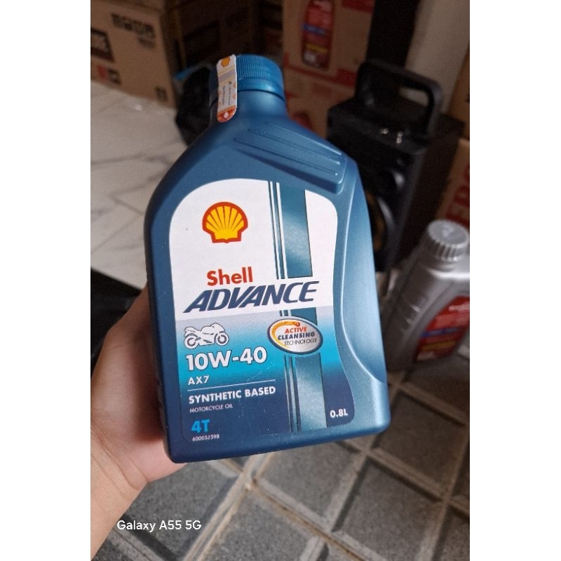 Jual Shell Advance Motor Oil A X7 10W-40 Synthetic Based 4T 0.8L ...