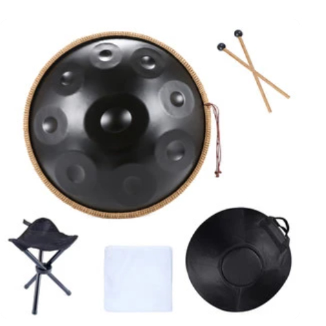 Jual SOF 440HZ Hand pan 18 inci 9 nada G minor Steel Tongue Drum Musik ...