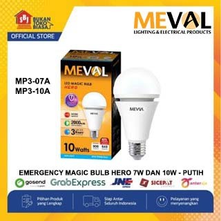 Jual Meval MP3-07A/MP3-10A Lampu Bohlam LED Emergency MAGIC Bulb HERO ...