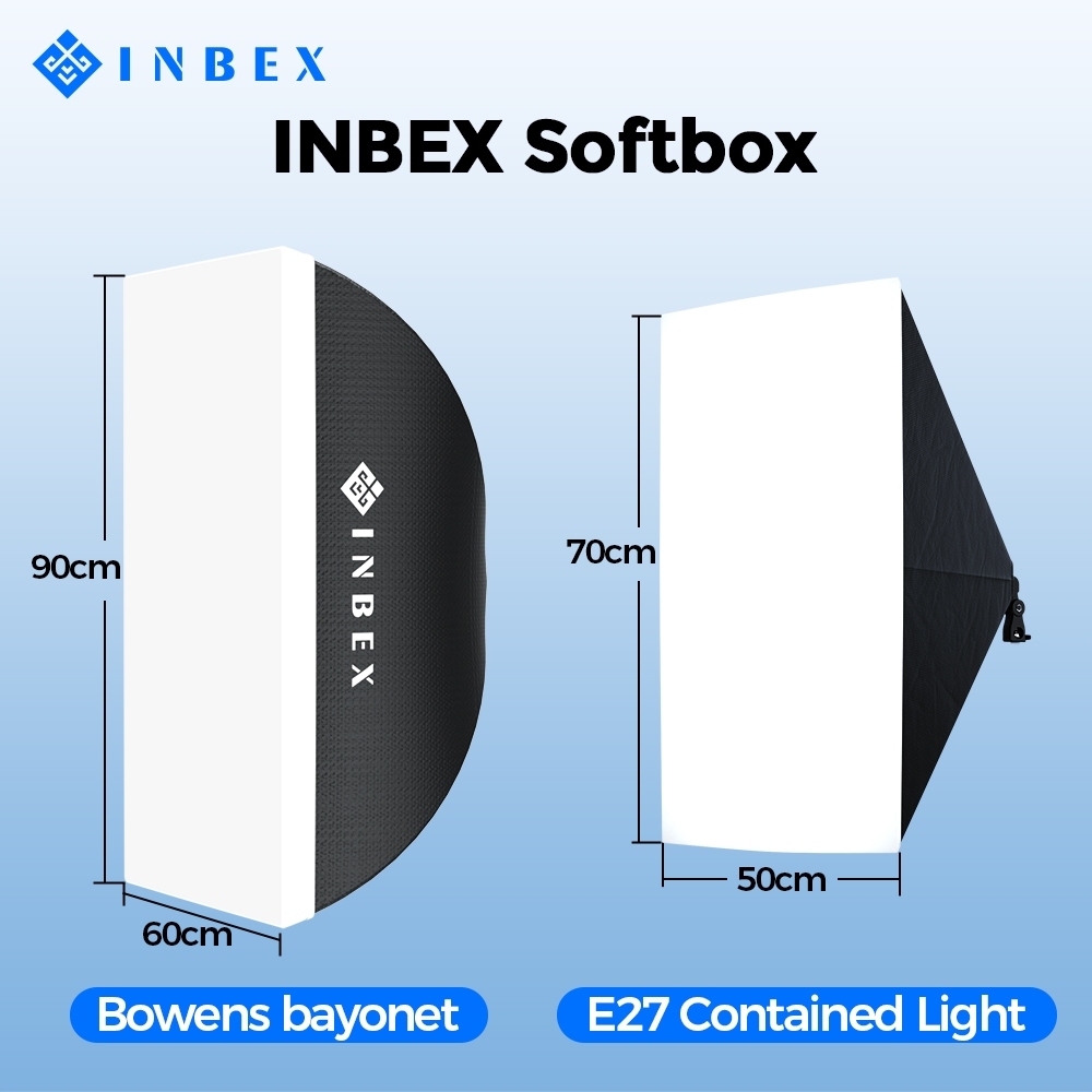 Jual INBEX Softbox 60*90CM :ideal untuk studio foto,video,dan live ...