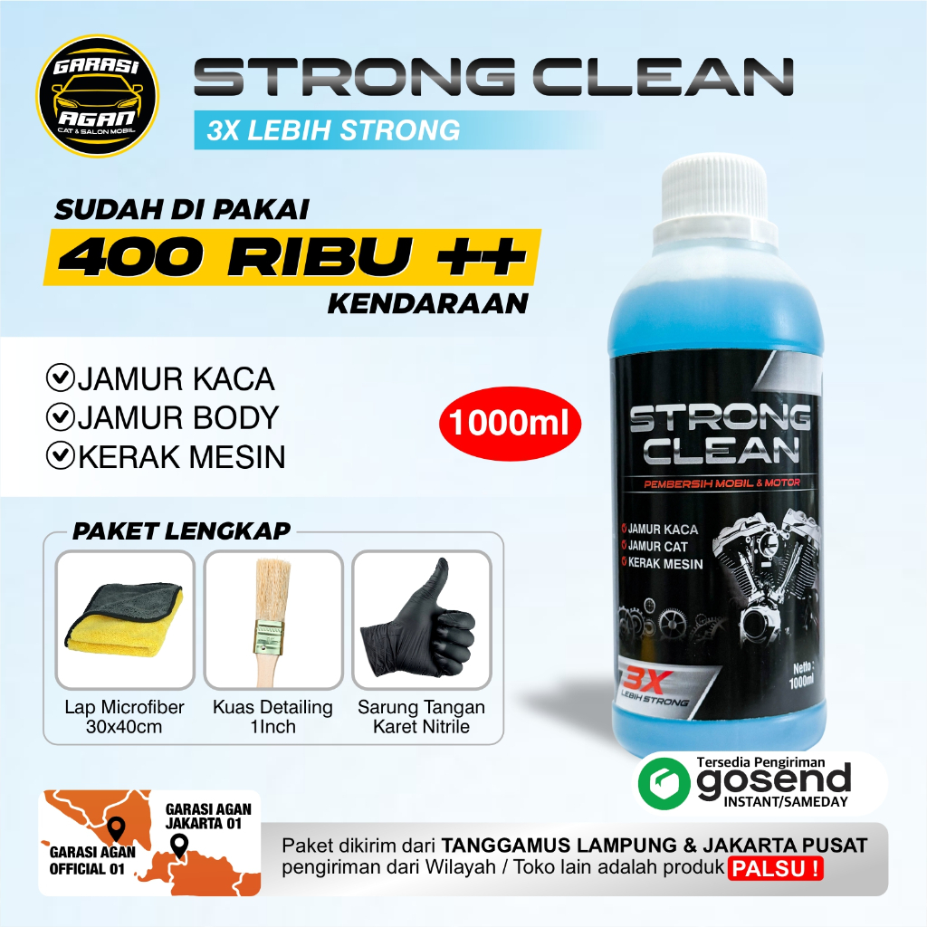 Jual GARASI AGAN JAKARTA OFFICIAL STRONG CLEAN Original 1 Liter ...