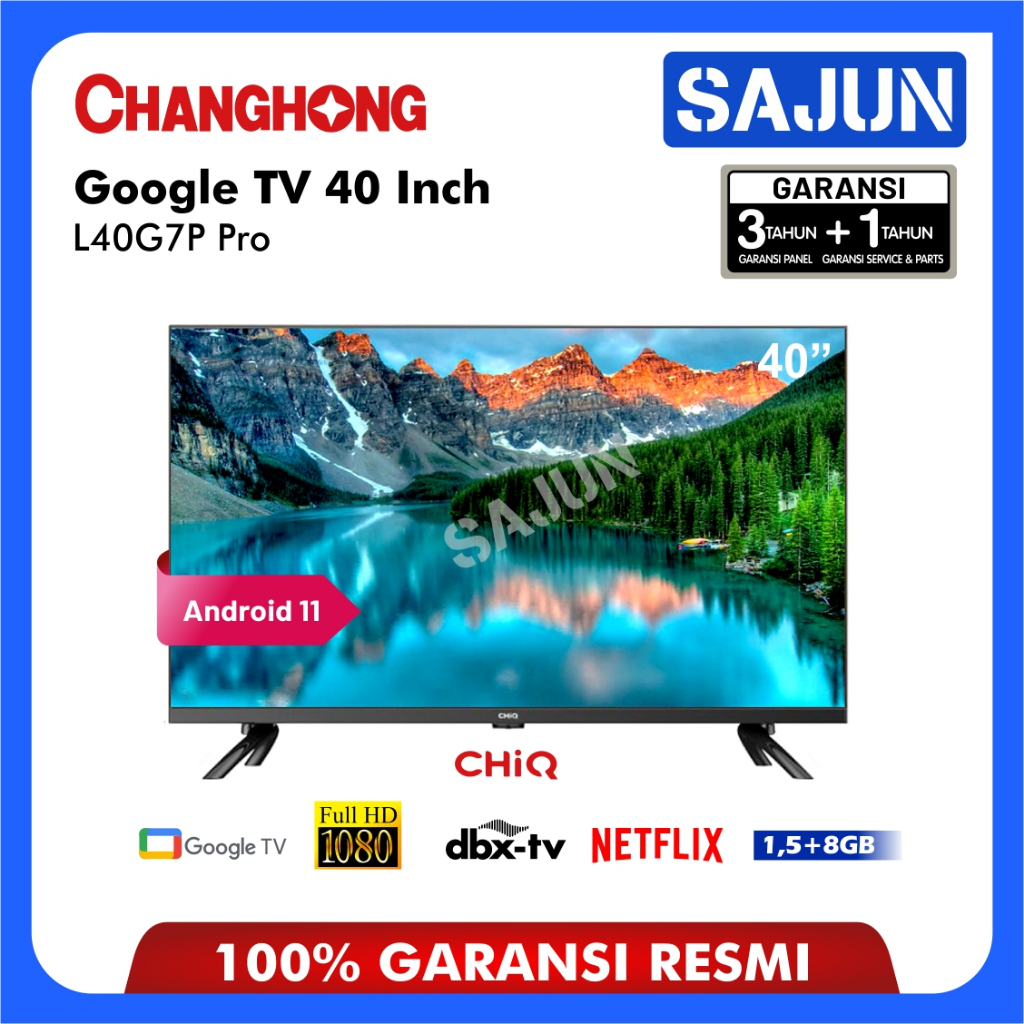 Jual Changhong【Google TV】CHiQ 40 inch Smart TV HDR10 Digital TV ...