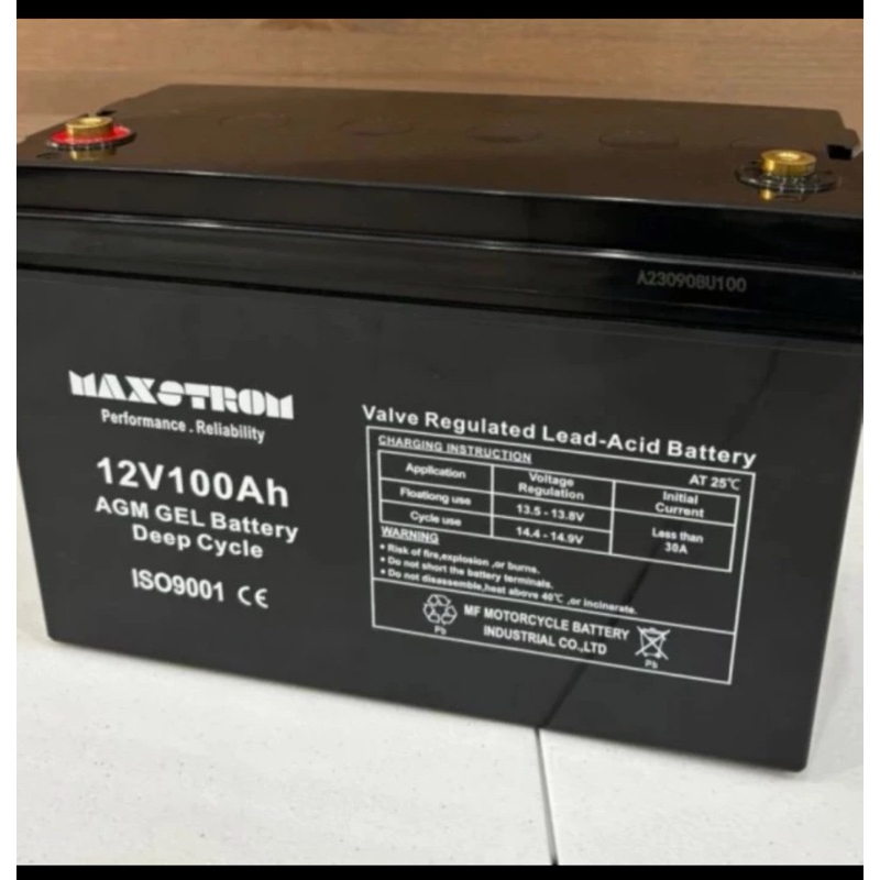 Aki Kering VMP 12V 100Ah Baterai UPS Solar Panel Batre VRLA Deep Cycle 100AH VMP main image 1