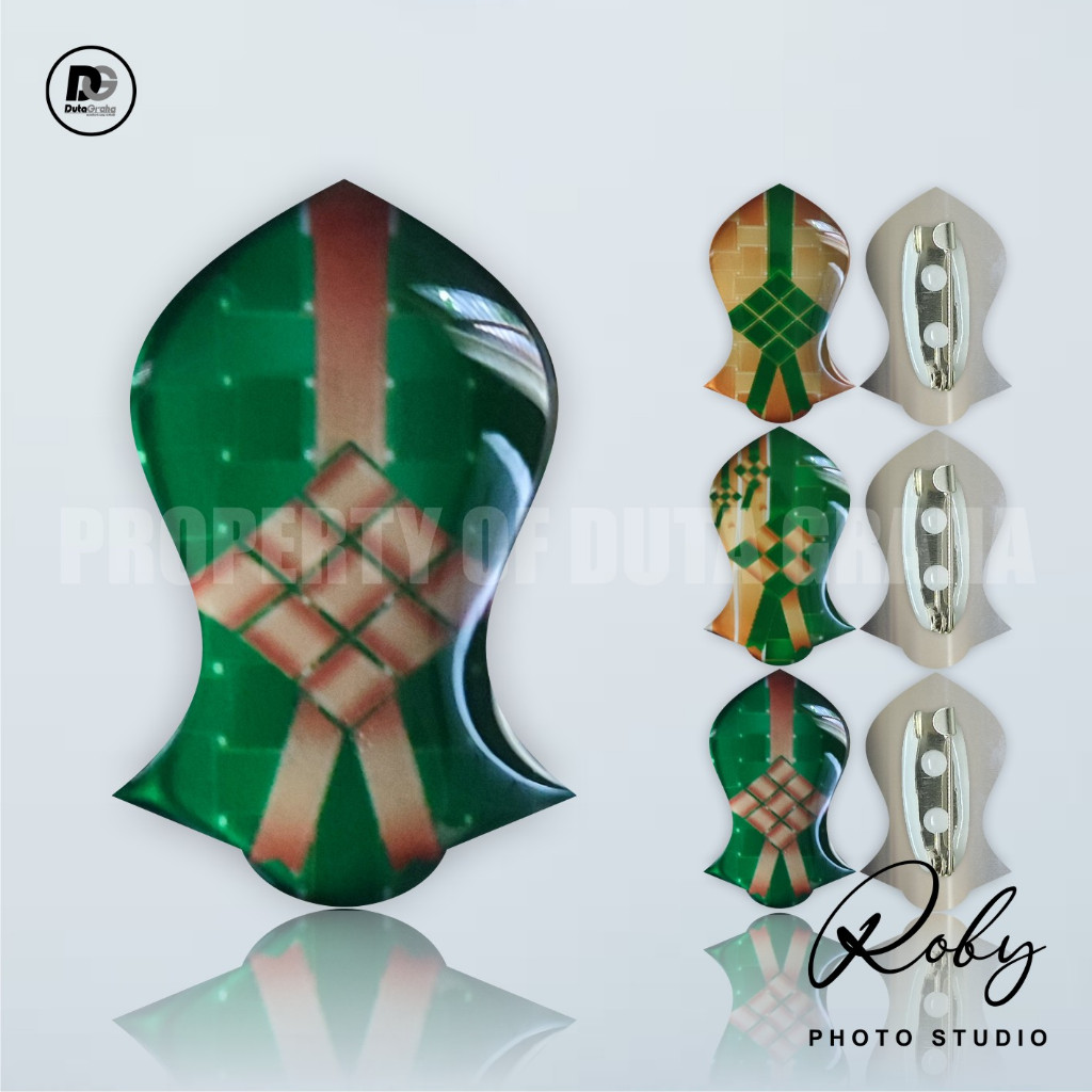 [TEROMPAH] IDUL FITRI Pin Bros Aksesoris Souvenir HIJAB MUSLIM KETUPAT HARI RAYA LEBARAN
