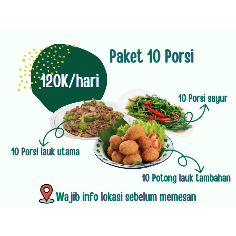 Jual Catering Rantangan 10 Porsi (5 hari) | Shopee Indonesia