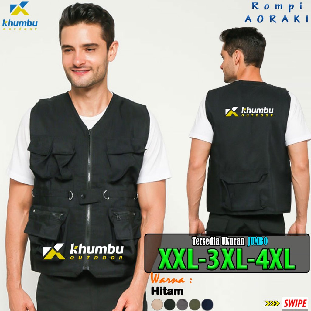 Jual KHUMBU - Rompi Proyek Aoraki Series Ukuran Jumbo XXL-3XL-4XL Warna ...