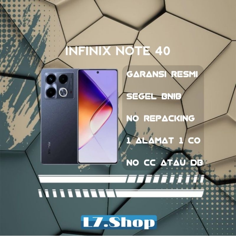 Jual Infinix Note 40 8/256gb garansi resmi | Shopee Indonesia