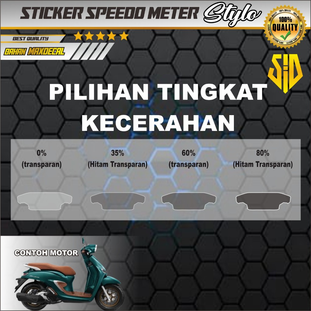 Jual STIKER ANTI GORES SPEEDO METER HONDA STYLO / STICKER SPEEDO METER ...