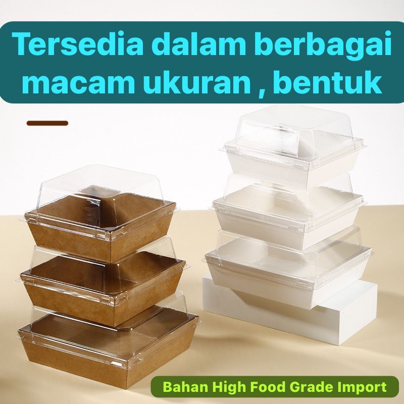Jual Kotak Kue Mika MUFFINDO M 10x10 Box Burger Sandwich Donat Kue Bolu ...