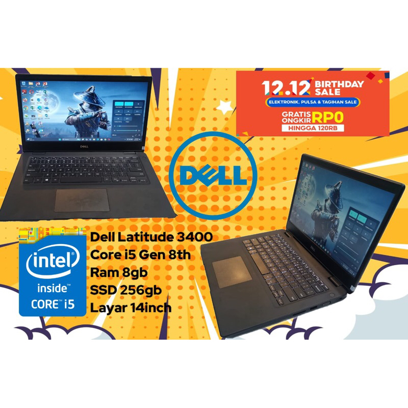 Jual Laptop Series Dell Latitude 3400 Core i5 Generasi Ram 8Gb