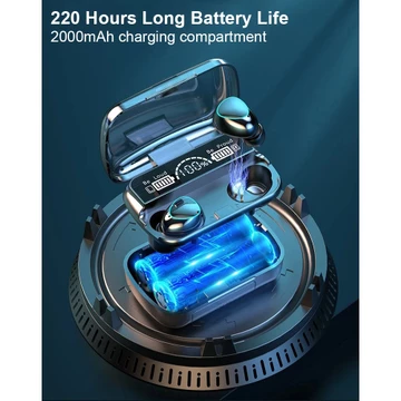 Headset Bluetooth TWS M10 Wireless 9D LED Digital Display Powerbank