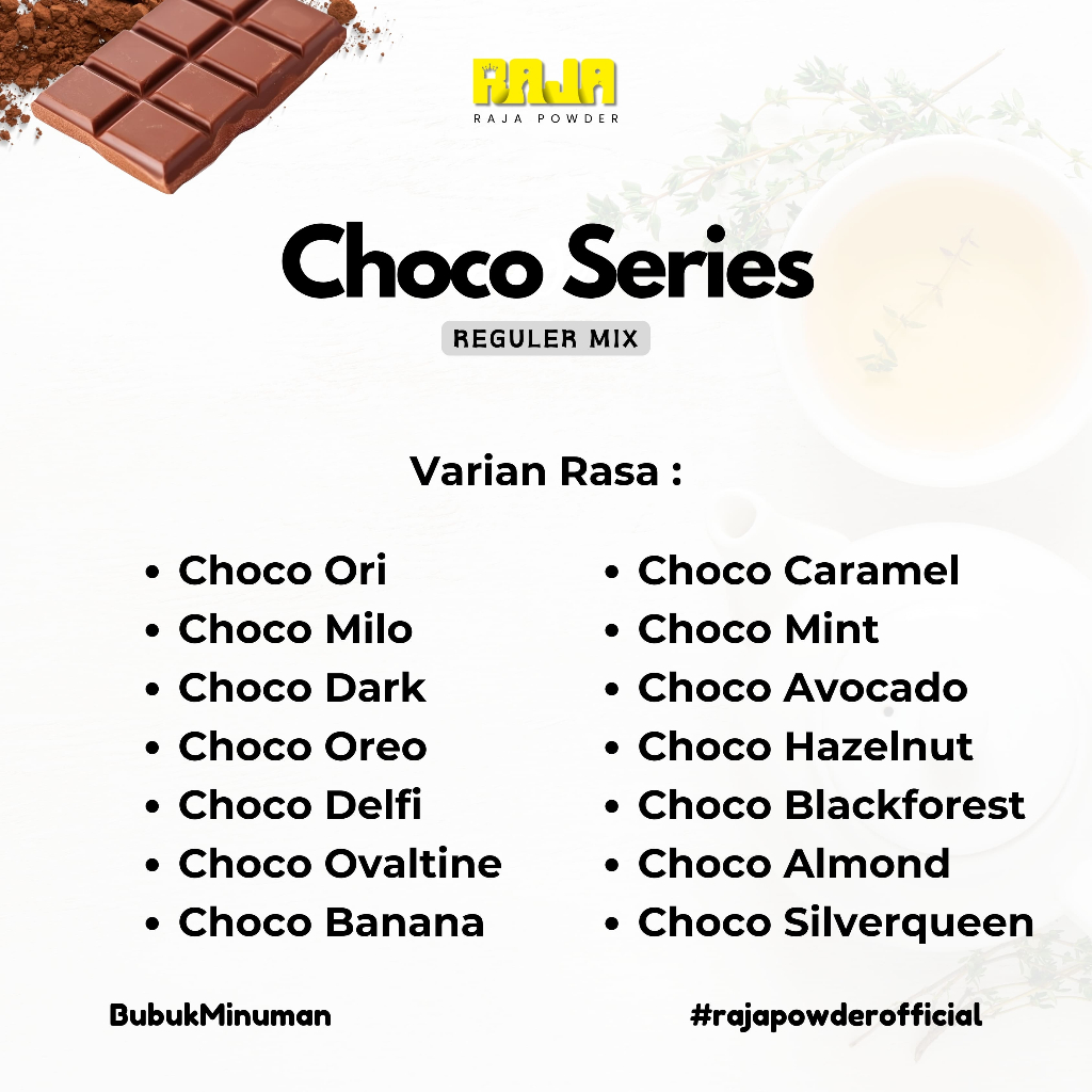 Jual Bubuk Minuman Choco Series Varian Coklat Mix Powder 250 gram ...