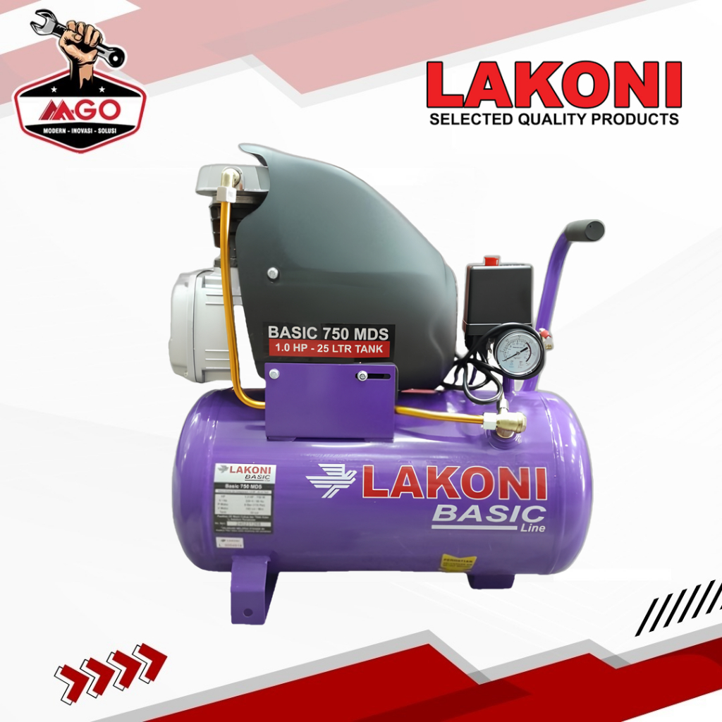 Jual Kompresor Udara 1 HP / Air Compressor LAKONI Basic 750 MDS ...