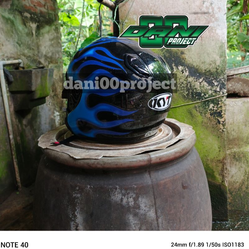 Jual waterdecal /Stikerdecal motif api helm half face all type | Shopee ...