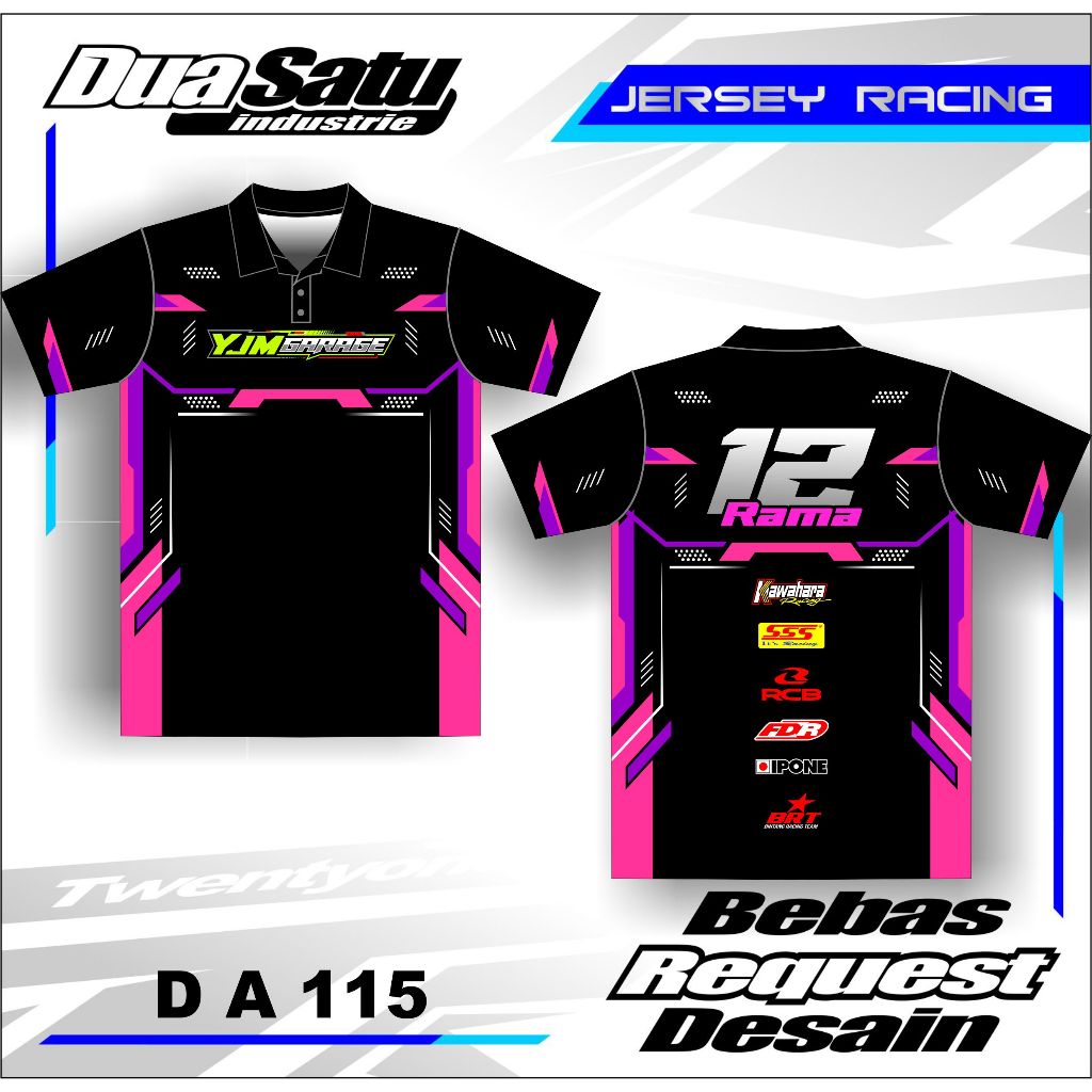 Jual JERSEY RACING kaos baju jersey racing custom full printing jersey ...