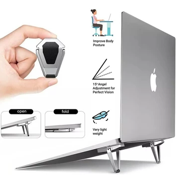 Stand Laptop Metal Foldable Anti Slip H5 Notebook Laptops Mount Holder Alumunium