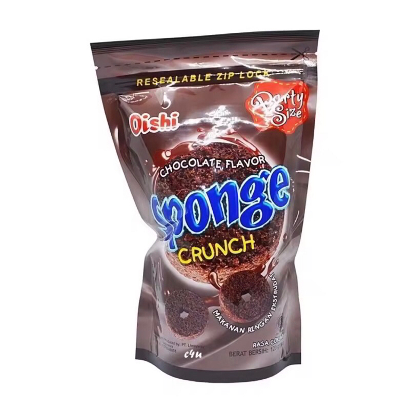 Jual OISHI SPONGE CRUNCH 100gr COKLAT / STROBERI / MOCA | Shopee Indonesia