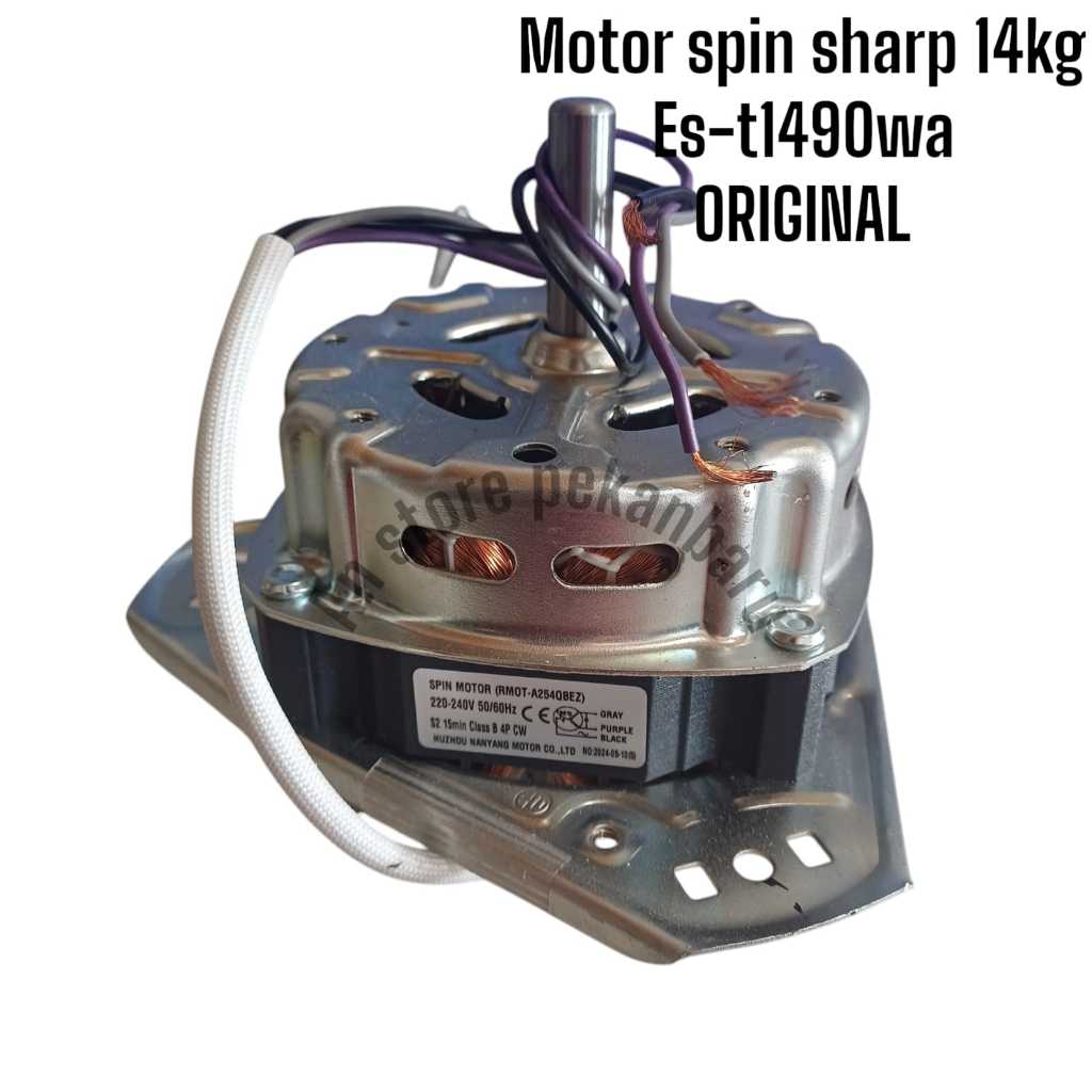 Jual MOTOR SPIN SHARP 14KG RMOT-A254 DINAMO PENGERING SHARP 12KG-14KG ...