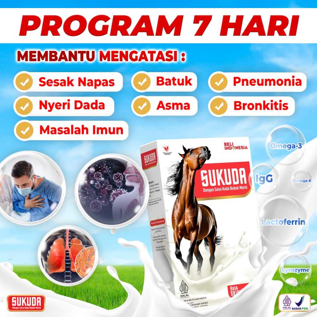 Jual Sukuda Susu Kuda Liar Murni Original 100% Asli Paket 2-5 Box ...