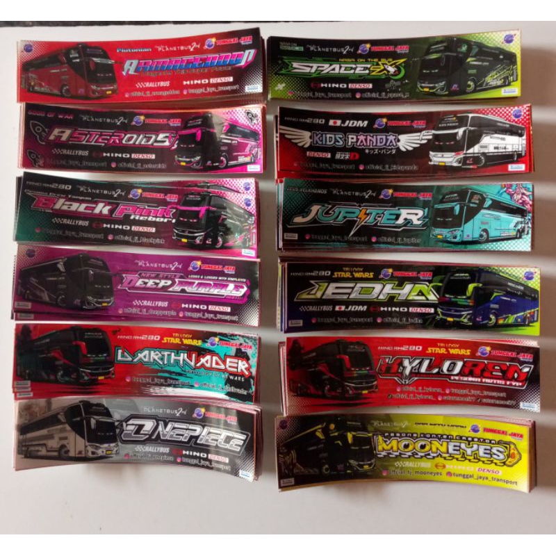 Jual stiker bus artis basuri terpopuler dari tunggal jaya isi 5 sampai ...