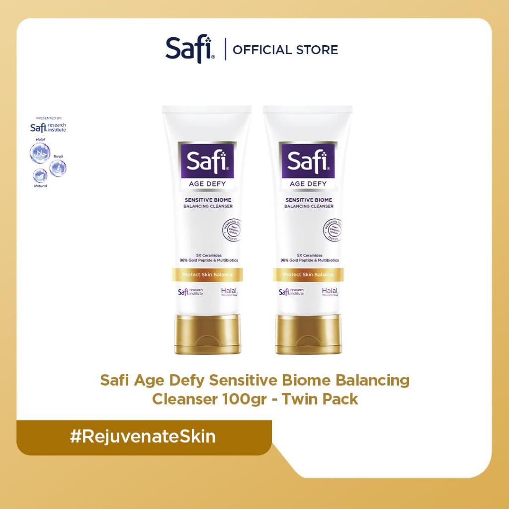 Jual Safi Age Defy Sensitive Biome Balancing Cleanser 100gr Twin Pack ...