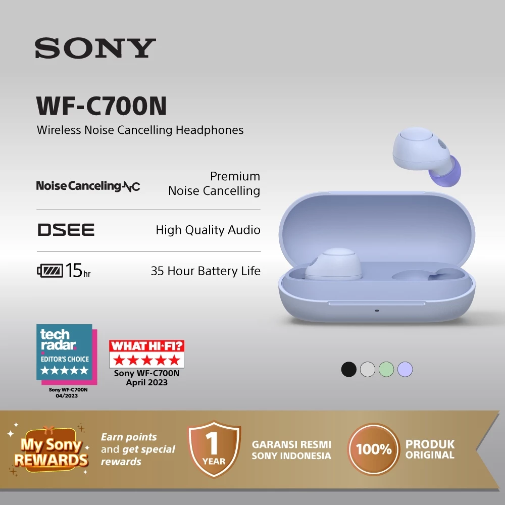 SONY WF-C700N Noise Cancelling Truly Wireless / WFC700N - Violet