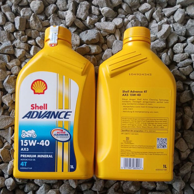 Jual Oli Shell Advance AX5 4T 1Liter 15w-40 | Shopee Indonesia