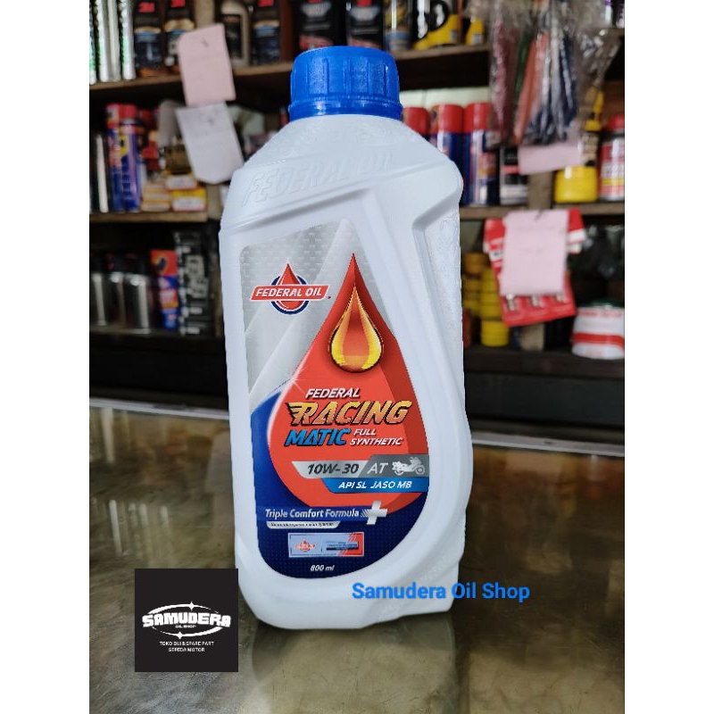 Jual Oli Federal Racing Matic 10W-30 isi 0.8L | Shopee Indonesia
