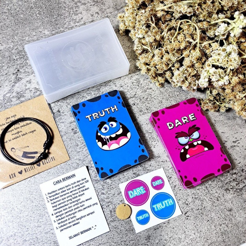 Jual Game Kartu Truth Or Dare Permainan Kartu Truth Or Dare Monster ...
