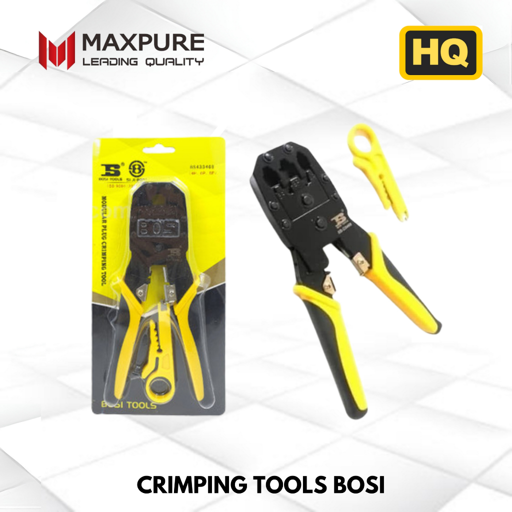 Jual Tang Crimping RJ45 RJ11 / Crimping Tools RJ45 BOSI /Crimping RJ45 ...