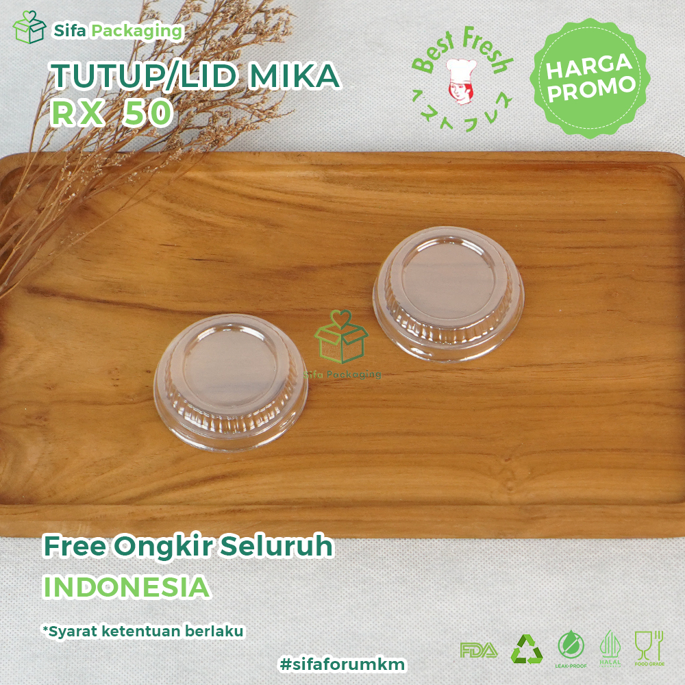 Jual Tutup Mika Alumunium Foil Tray RX 50 Lid Mika (Tutup Saja ...