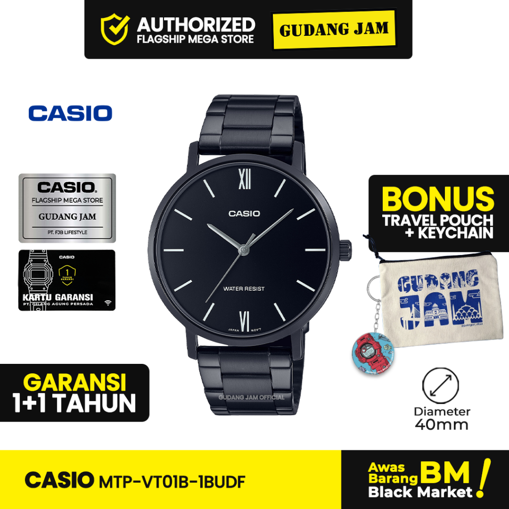 Jual Casio MTP-VT01B-1BUDF MTP-VT01B MTP-VT01 MTPVT01B MTP VT01B ...