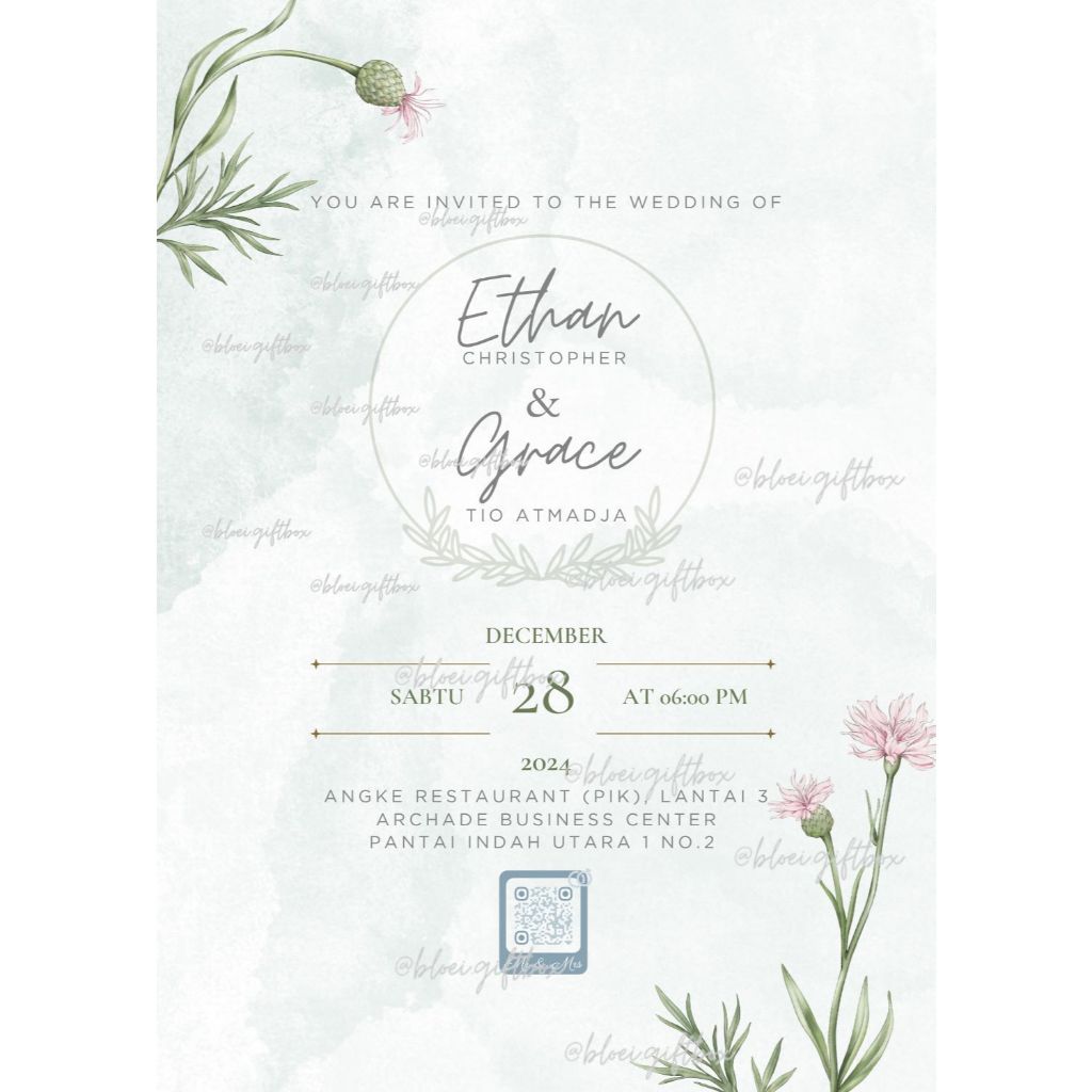 Jual Undangan Pernikahan Digital (JPEG/PNG) | Sangjit / Wedding ...