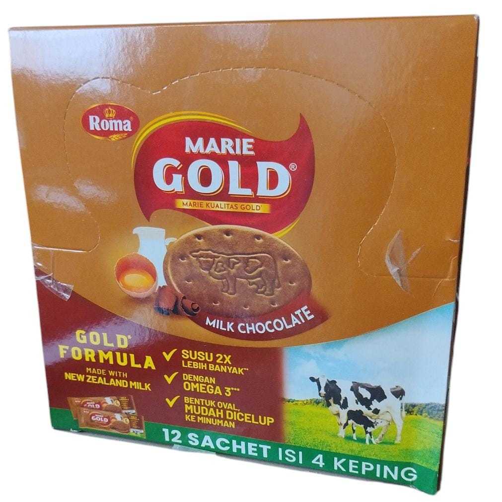Jual Roma Marie Gold Milk Chocolate isi 12 sachet | Shopee Indonesia