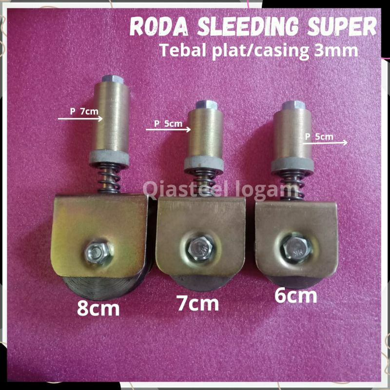 Jual Roda sleeding roda sleding besi cor murah roda sleding pagar rel ...