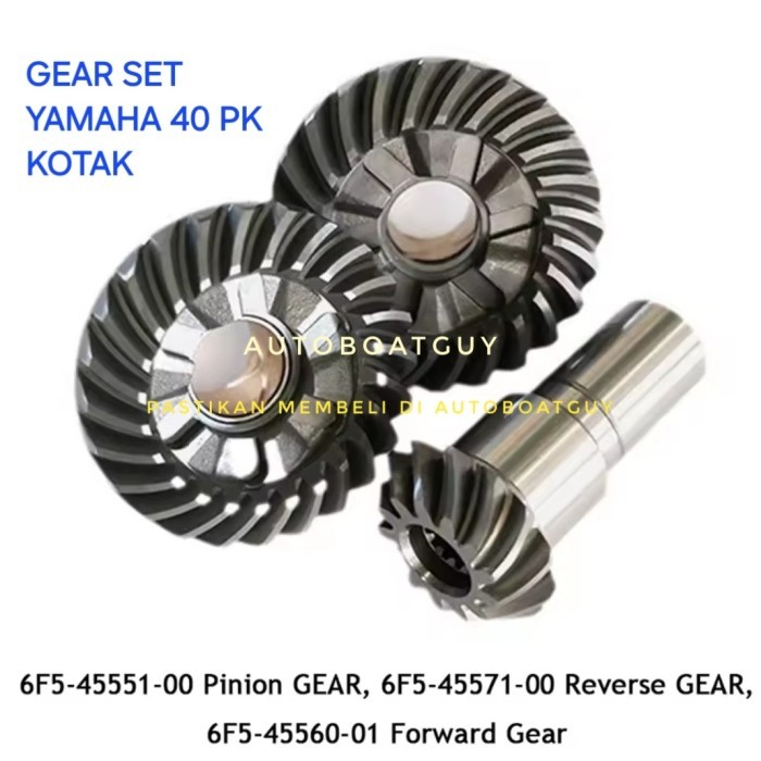 Jual Gear Set / Gigi Maju Mundur Netral Mesin Tempel YAMAHA 40 PK / HP ...