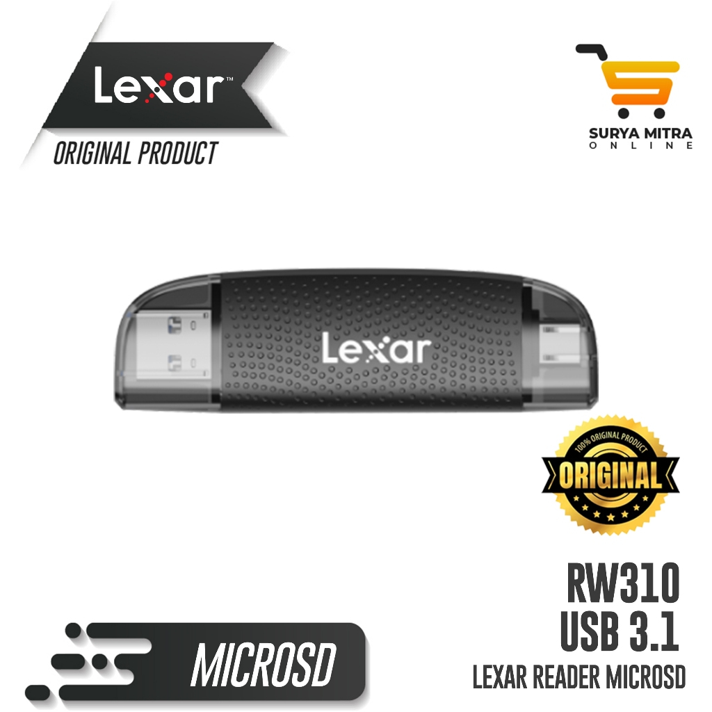 Jual Card Reader Lexar RW310 USB 3.1 for MicroSD & SD Card | Shopee ...