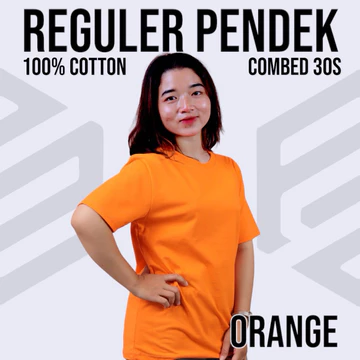 Kaos Polos Lengan Pendek Pria Wanita Unisex 100 Cotton Combed 30S Bahan Lembut Dan Adem (Part 1)