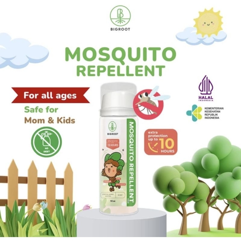 Jual BIGROOT MOSQUITO REPELLENT 100 ML - Anti Nayamuk Aman Untuk Bayi ...