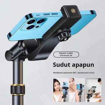 Tripod 2 1 Meter Besi Tripod Tongkat Selfie Ringlight HP Kamera Lengkap Tripod Holder HP