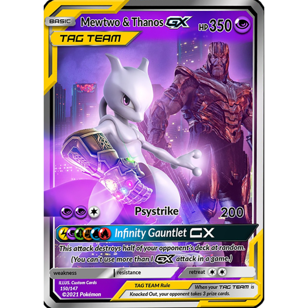 Jual KARTU POKEMON TCG HOLOGRAM SPECIAL SUPERHERO - MEWTWO THANOS VERSION |  Shopee Indonesia