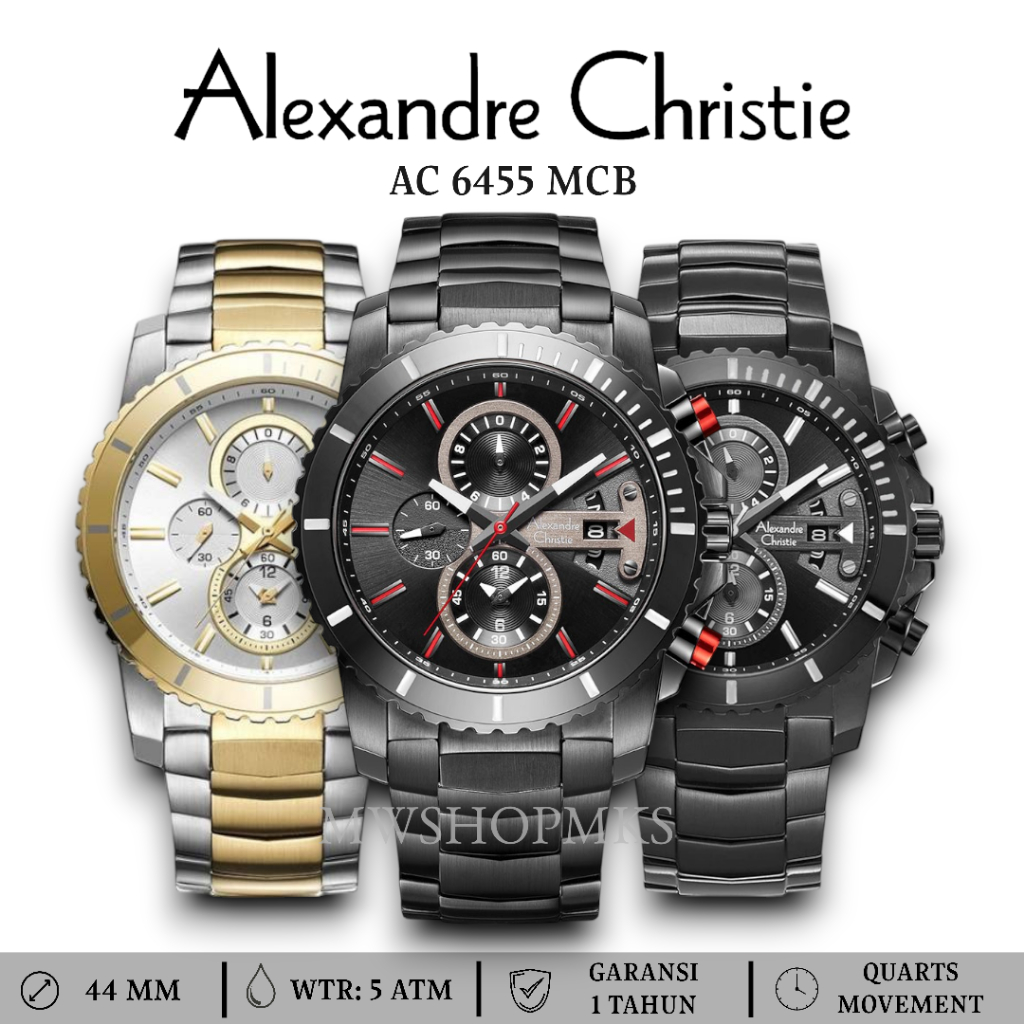 Jual Jam Pria Alexandre Christie AC6455 AC 6455 Original Garansi Resmi ...